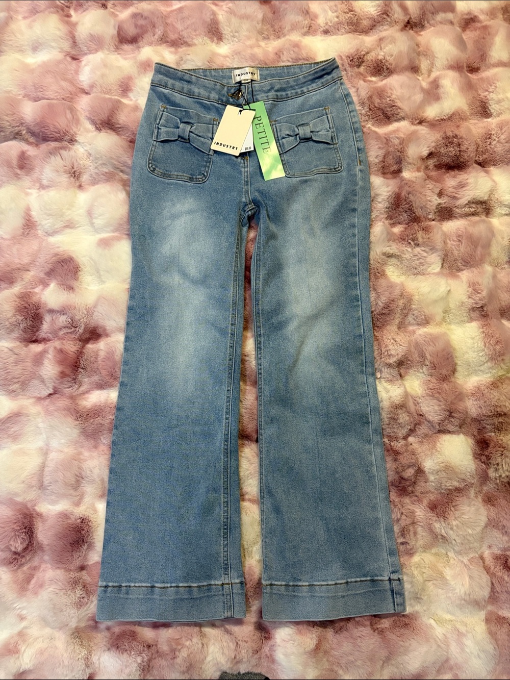 NWT Indigo Petite Bow-Accent Women's Jeans size 4 petite